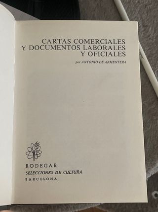 cartas comerciales y documentos laborales