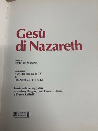 Gesù di Nazareth - Film Franco Zeffirelli