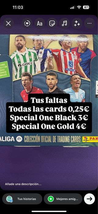 Cards Megacracks La Liga 25-26 Tus faltas baratas!