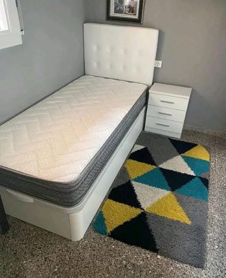 Canapé abatible madera con colchones Viscoelastica