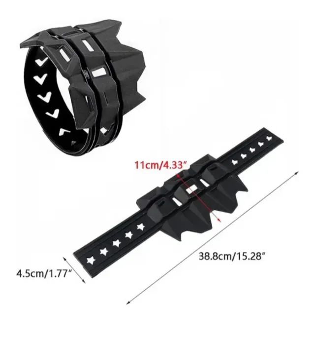 Protector Tubo Escape Moto Negro