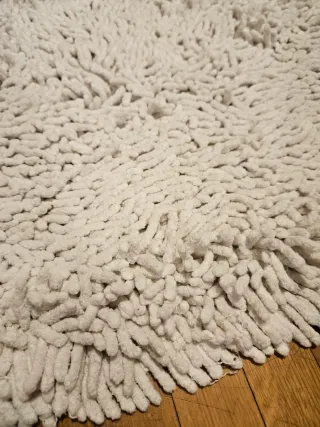 Grande tappeto di cotone riccio