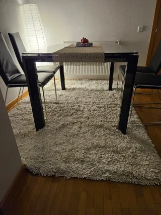 Grande tappeto di cotone riccio