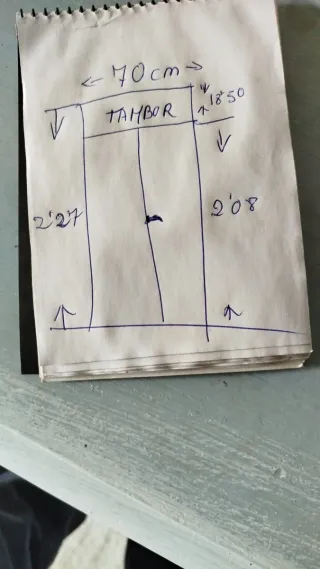 Ventana 70cm x 2.08m