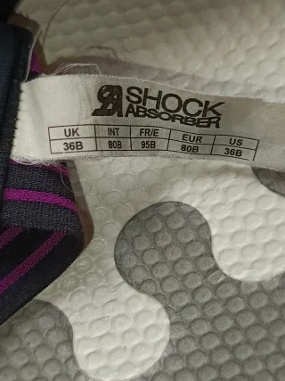 Sujetador deportivo Shock Absorber negro