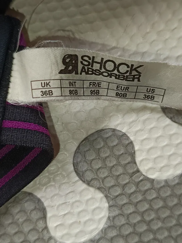 Sujetador deportivo Shock Absorber negro