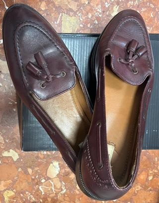 Mocasines Massimo Dutti marrón-burdeos T.39