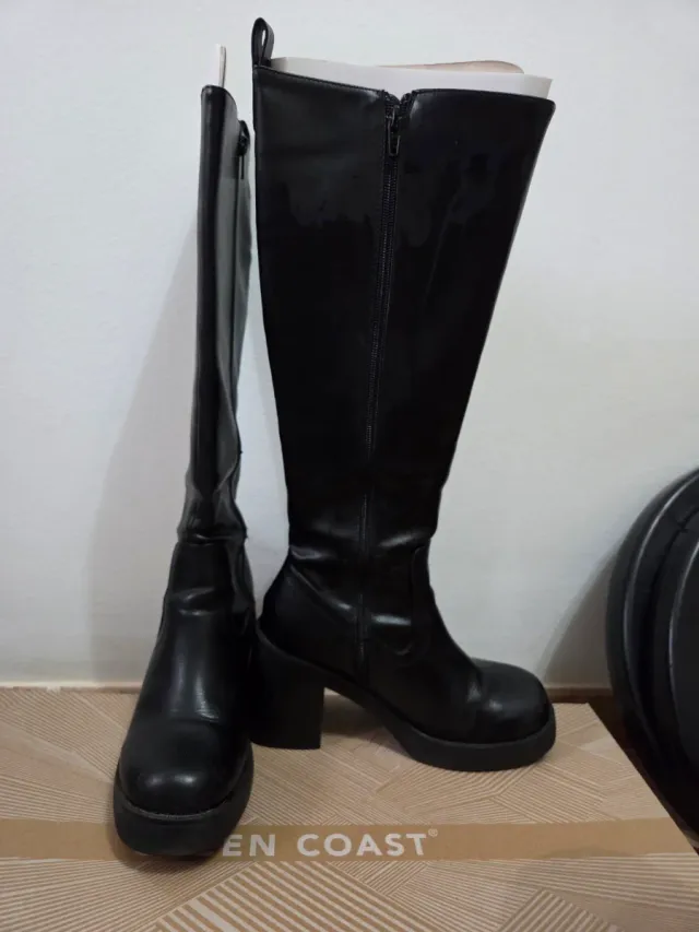 Botas altas negras mujer talla 38
