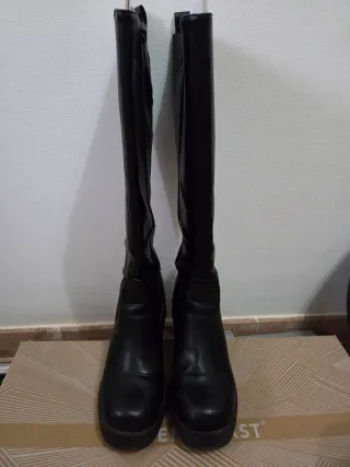 Botas altas negras mujer talla 38