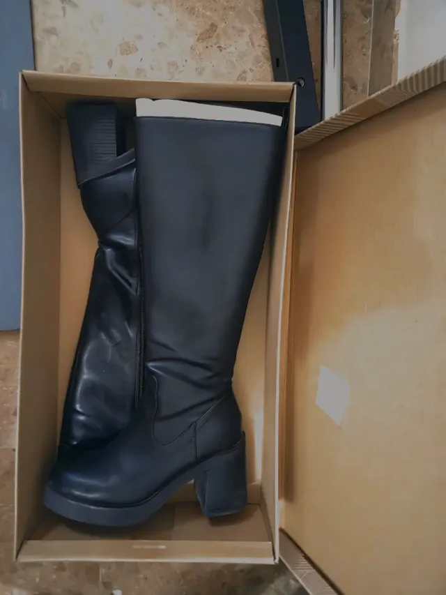 Botas altas negras mujer talla 38