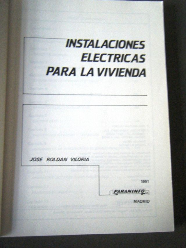 Instalaciones eléctricas para la vivienda