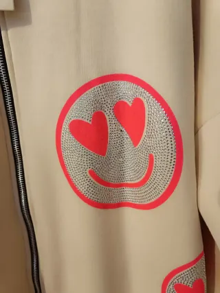 Chaqueta borreguito con smiley