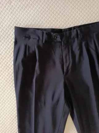 Pantalones Lana Emilio Tucci Azul