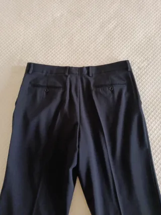 Pantalones Lana Emilio Tucci Azul