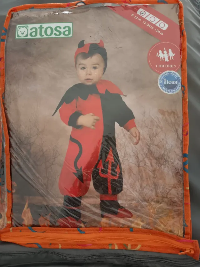 Disfraz Bebé Diablo Halloween Atosa 6-12m