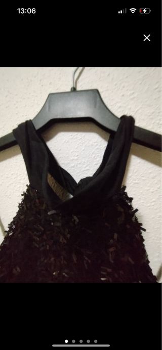 ¡REBAJA FIESTAS! Top negro fiesta lentejuelas