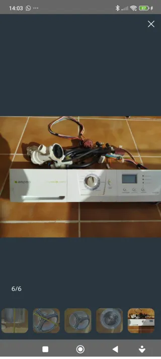 Puerta Lavadora Aspes 6kg ALF2106