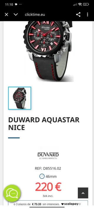 Reloj Duward Aquastar D85516.02