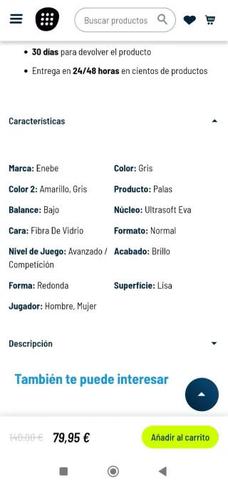 Pala de Pádel NB Enebe Cross Yellow