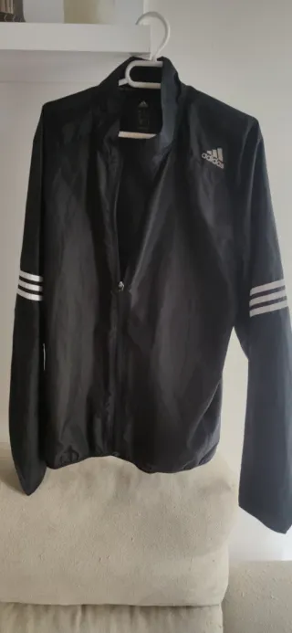 Chaqueta cortavientos Adidas Negra