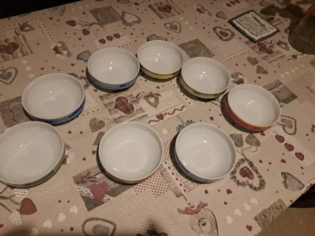 Set 8 Ciotole Tognana Porcellana