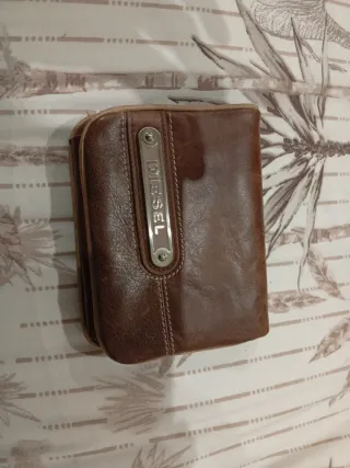Cartera Diesel Marrón Piel