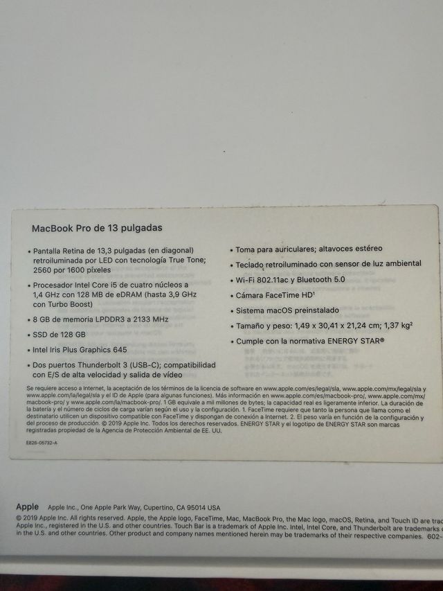 MacBook Pro 13 128 GB