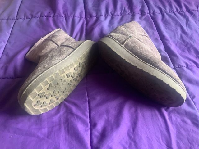 Botines ante mujer grises/rosas