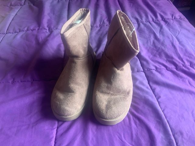 Botines ante mujer grises/rosas