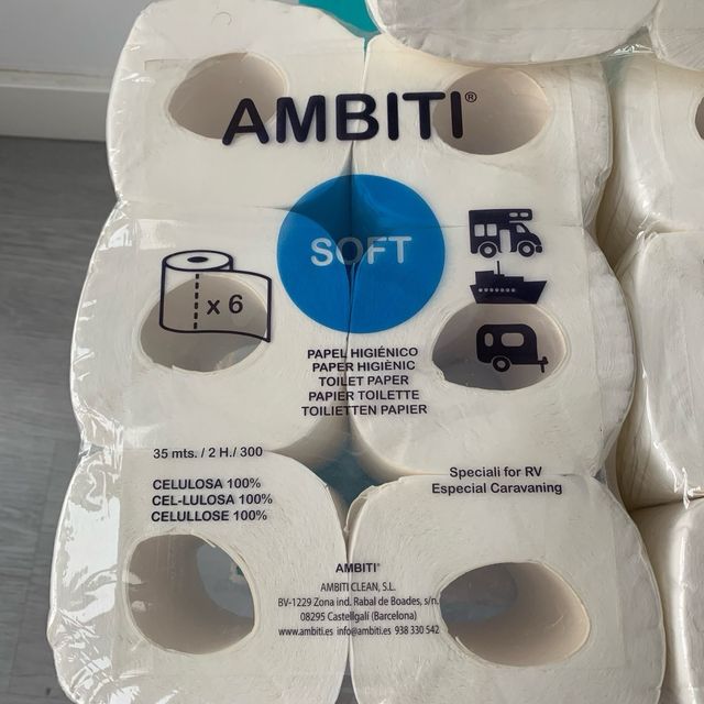 Confezione da 18 rotoli di carta igienica Ambiti SOFT