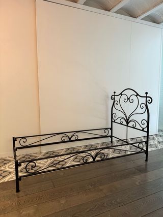 Estructura Cama Hierro Forjado 90x190cm Hecha a Ma