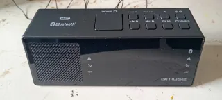 Radio Despertador Muse Bluetooth NFC Negro