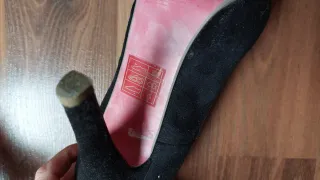 Zapatos Mustang Tacón Alto Negros