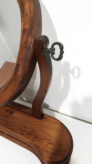 Espejo de tocador antiguo  colección Navidad