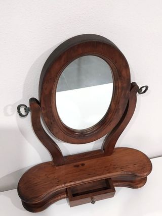 Espejo de tocador antiguo  colección Navidad