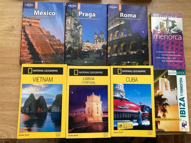 Pack de 8 Guías de viaje.