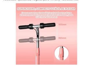 Patinete Eléctrico Infantil Rosa