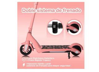 Patinete Eléctrico Infantil Rosa