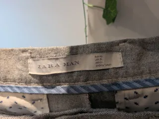 Pantalones Zara Grises