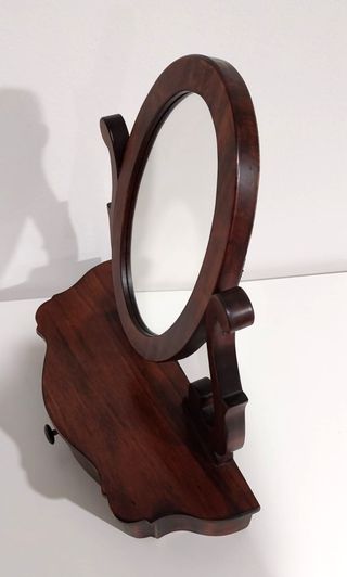 Specchio da tavolo antico in legno