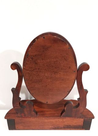 Specchio da tavolo antico in legno