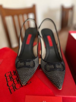 Zapatos Carolina Herrera Talla 39 . Azul marino.