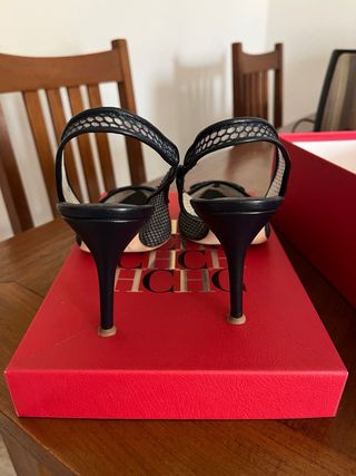 Zapatos Carolina Herrera Talla 39 . Azul marino.