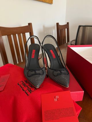 Zapatos Carolina Herrera Talla 39 . Azul marino.