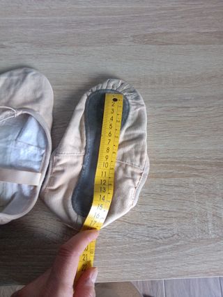 Zapatillas de ballet beige