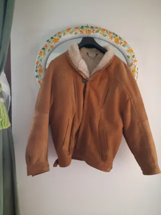 Giacca Shearling Unisex Beige/Marrone