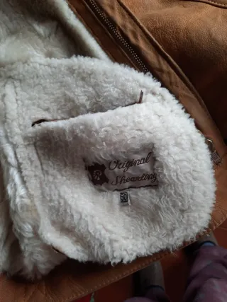 Giacca Shearling Unisex Beige/Marrone