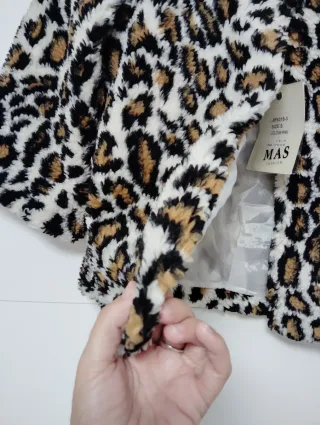 Abrigo pelo sintético leopardo nuevo