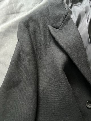 Gabardina HOMBRE larga Zara negra