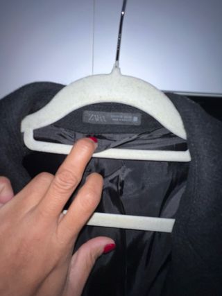 Gabardina HOMBRE larga Zara negra